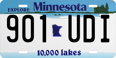 MN license plate 901UDI