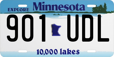MN license plate 901UDL