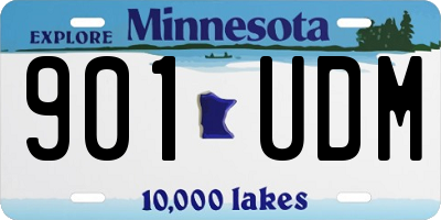 MN license plate 901UDM