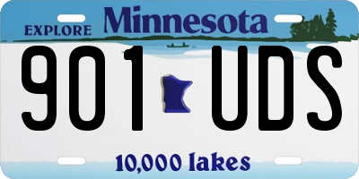 MN license plate 901UDS