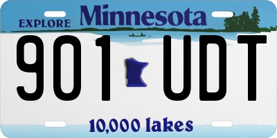 MN license plate 901UDT