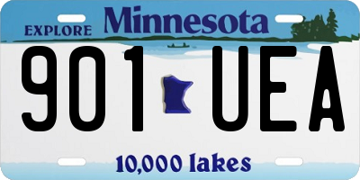 MN license plate 901UEA