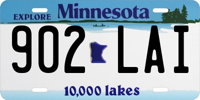 MN license plate 902LAI