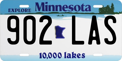 MN license plate 902LAS
