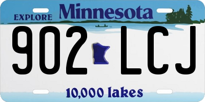 MN license plate 902LCJ