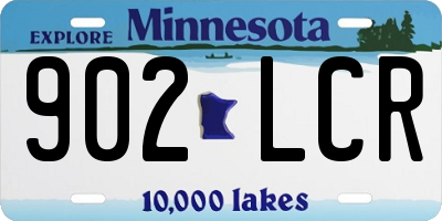 MN license plate 902LCR
