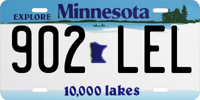 MN license plate 902LEL