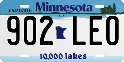 MN license plate 902LEO