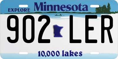 MN license plate 902LER