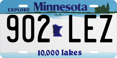 MN license plate 902LEZ