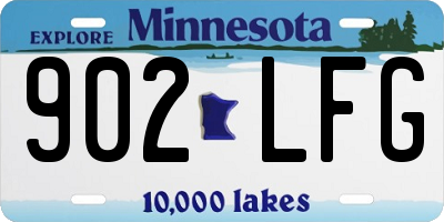 MN license plate 902LFG