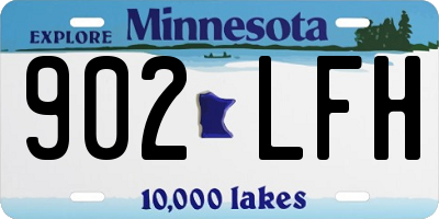 MN license plate 902LFH