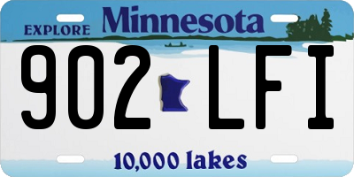 MN license plate 902LFI