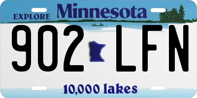 MN license plate 902LFN