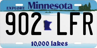 MN license plate 902LFR