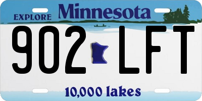 MN license plate 902LFT