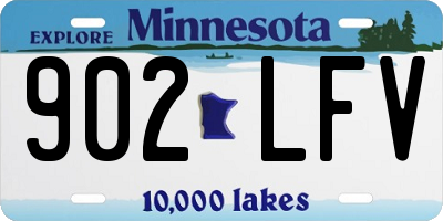MN license plate 902LFV