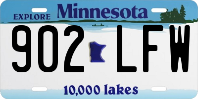MN license plate 902LFW