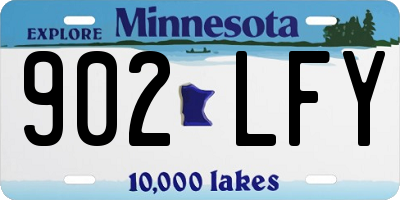 MN license plate 902LFY