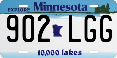 MN license plate 902LGG