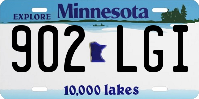 MN license plate 902LGI