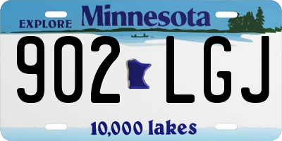 MN license plate 902LGJ