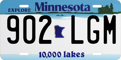 MN license plate 902LGM