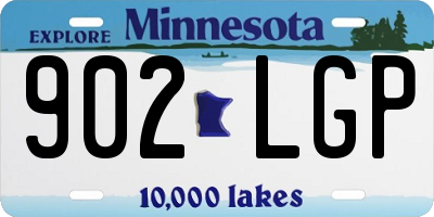 MN license plate 902LGP