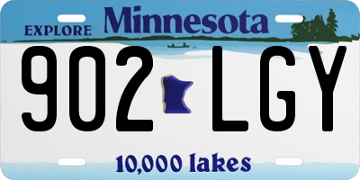 MN license plate 902LGY