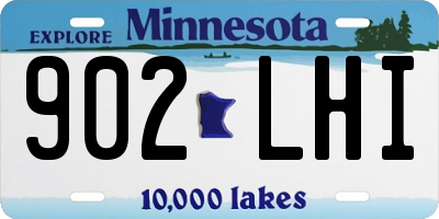 MN license plate 902LHI