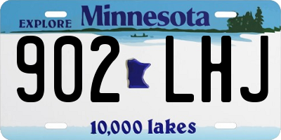 MN license plate 902LHJ