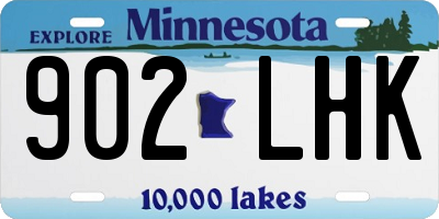 MN license plate 902LHK
