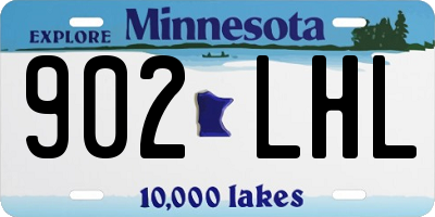 MN license plate 902LHL