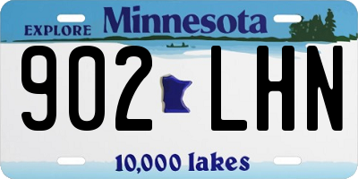 MN license plate 902LHN
