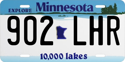 MN license plate 902LHR