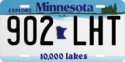 MN license plate 902LHT