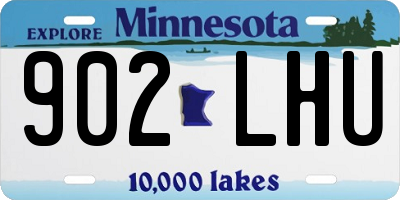 MN license plate 902LHU