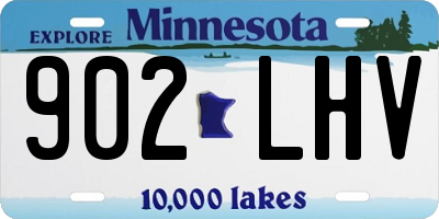 MN license plate 902LHV