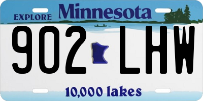 MN license plate 902LHW