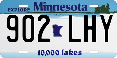 MN license plate 902LHY