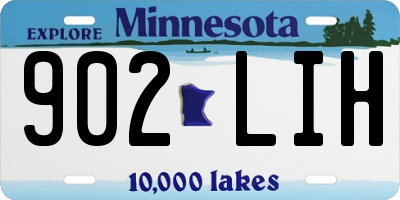 MN license plate 902LIH