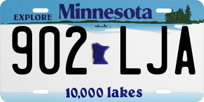 MN license plate 902LJA