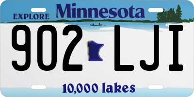 MN license plate 902LJI