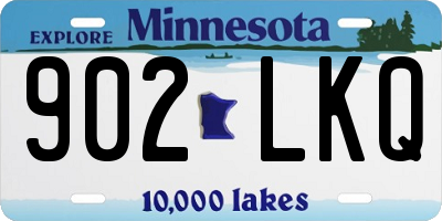 MN license plate 902LKQ