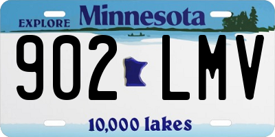 MN license plate 902LMV