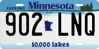 MN license plate 902LNQ