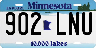 MN license plate 902LNU