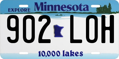 MN license plate 902LOH