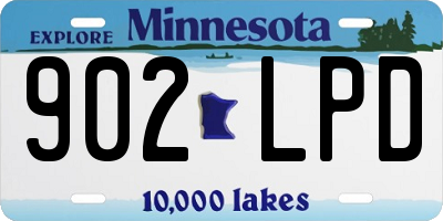 MN license plate 902LPD