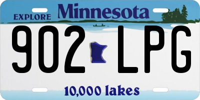 MN license plate 902LPG